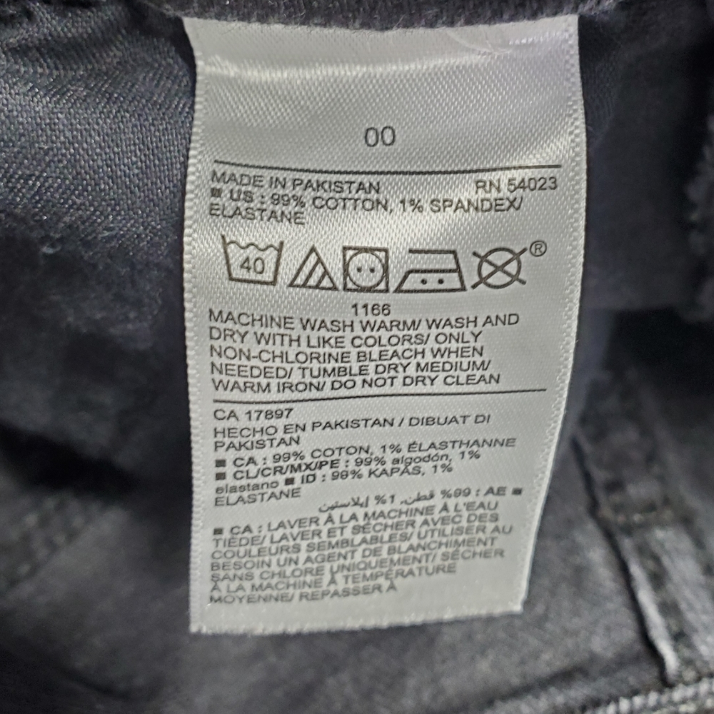 Old Navy Women's Black Jean Bib Distressed Overhauls Denim Size 00 - Picture 3 of 14